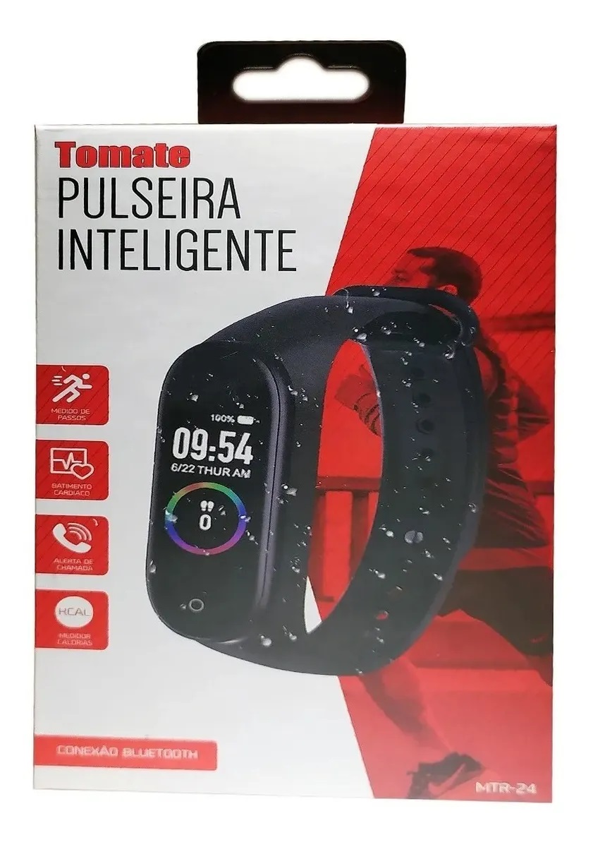 Clique Aqui para Comprar a Pulseira Inteligente - Smart Watch - Tomate
